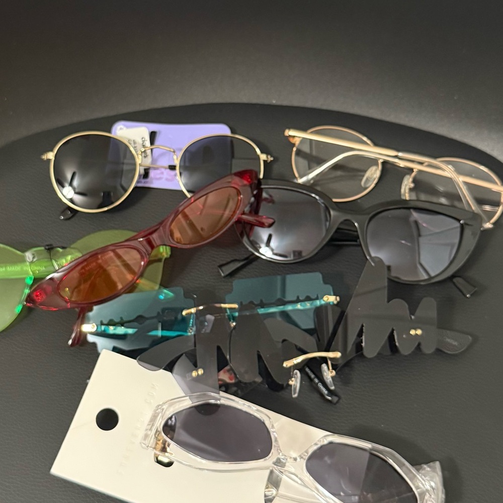 Forever 21 Women's Sunglasses Collection - Black,Red,Gold, Clear,differentbrands
